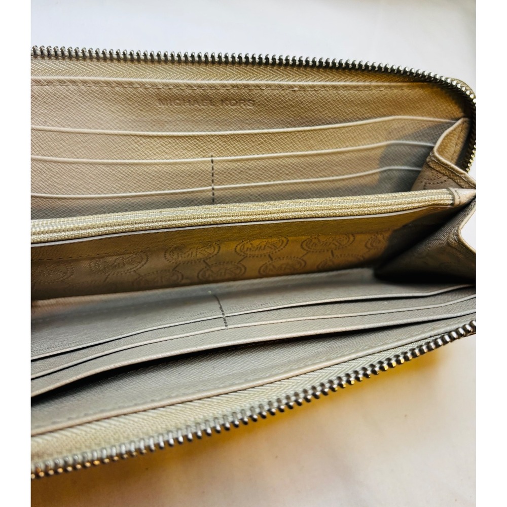Michael Kors Jet Set Python Pattern Leather Zip A… - image 5